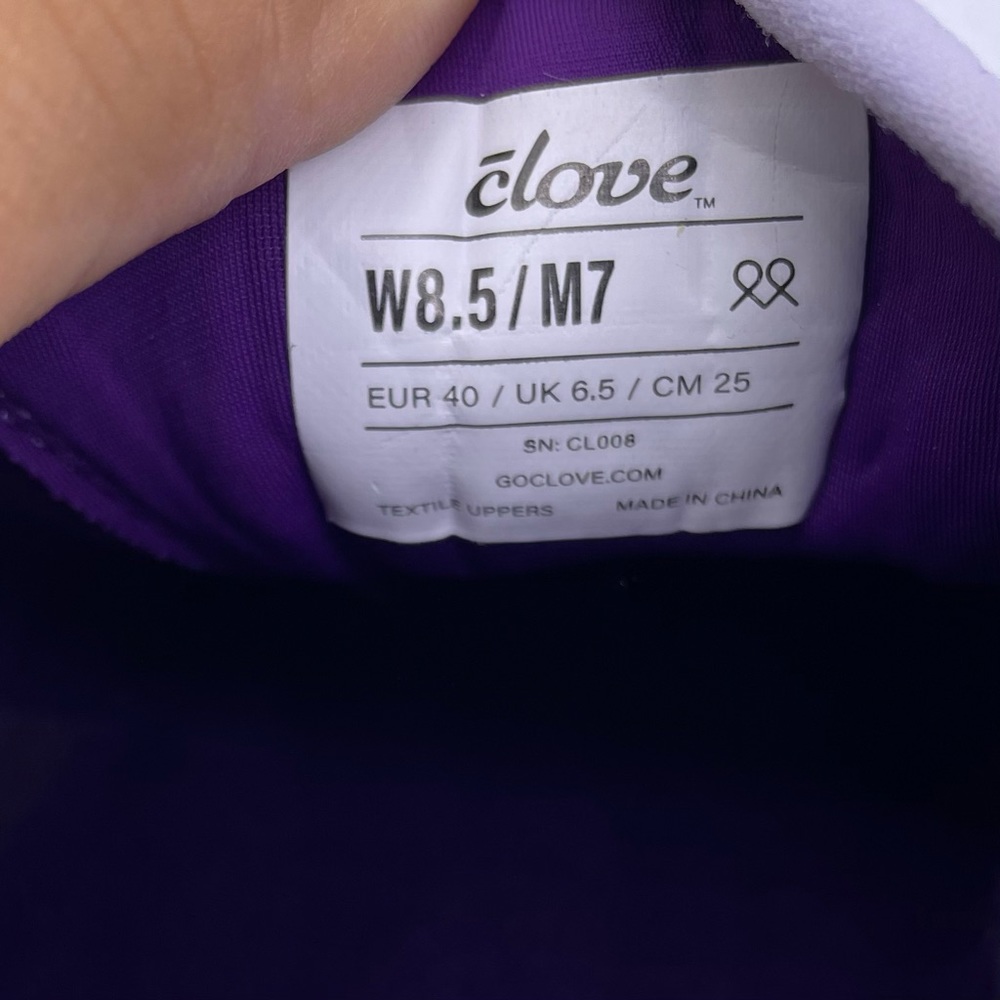 CLOVE unisex nursing classic lavender sneakers Women’s Size 8.5 Mens Size 7 - Picture 12 of 15